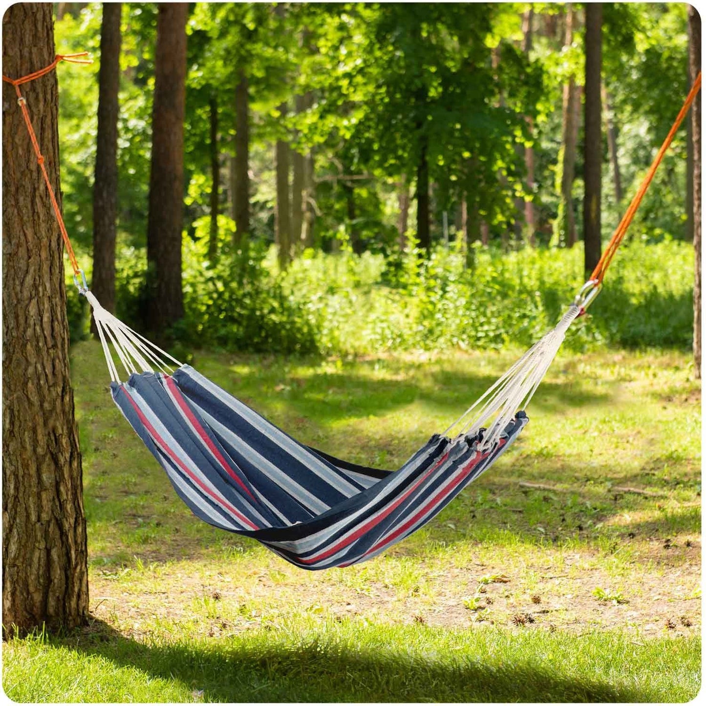 Double Hammock Malaga Blue-Red Sofotel