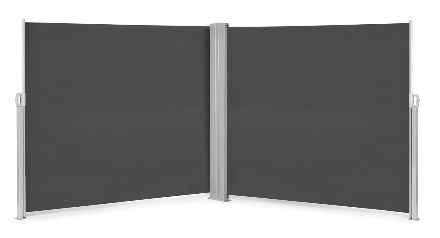 Double Side Awning 300x300x180 cm Sunshade Privacy Screen Anthracite MultiGarden
