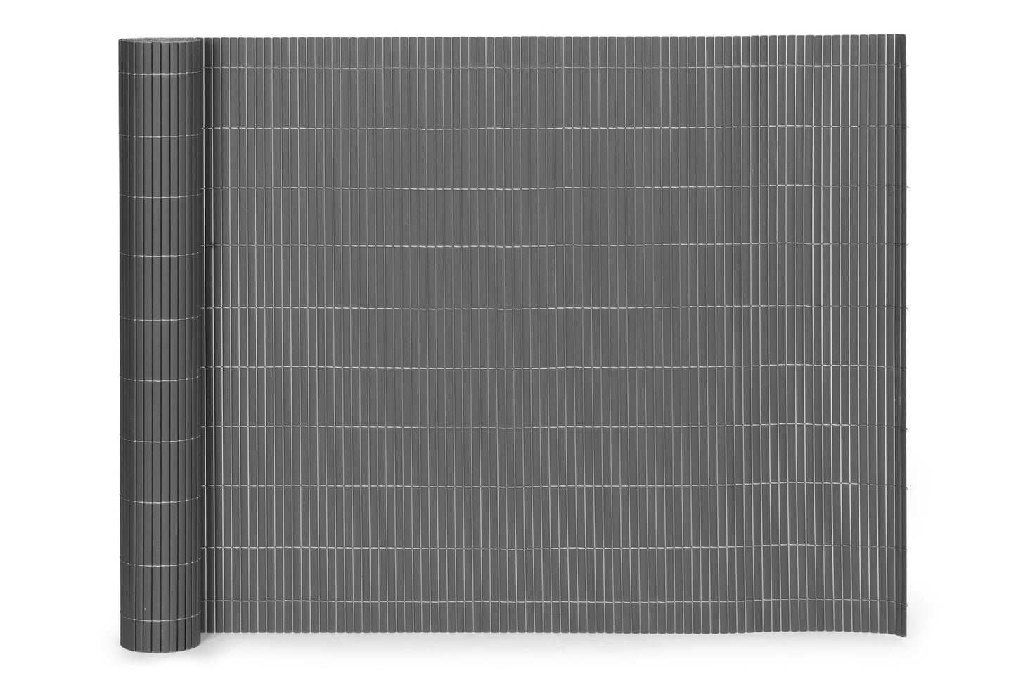 Double-Sided Bamboo Mat 100x500 cm for Balcony, Terrace, Fence Anthracite MultiGarden