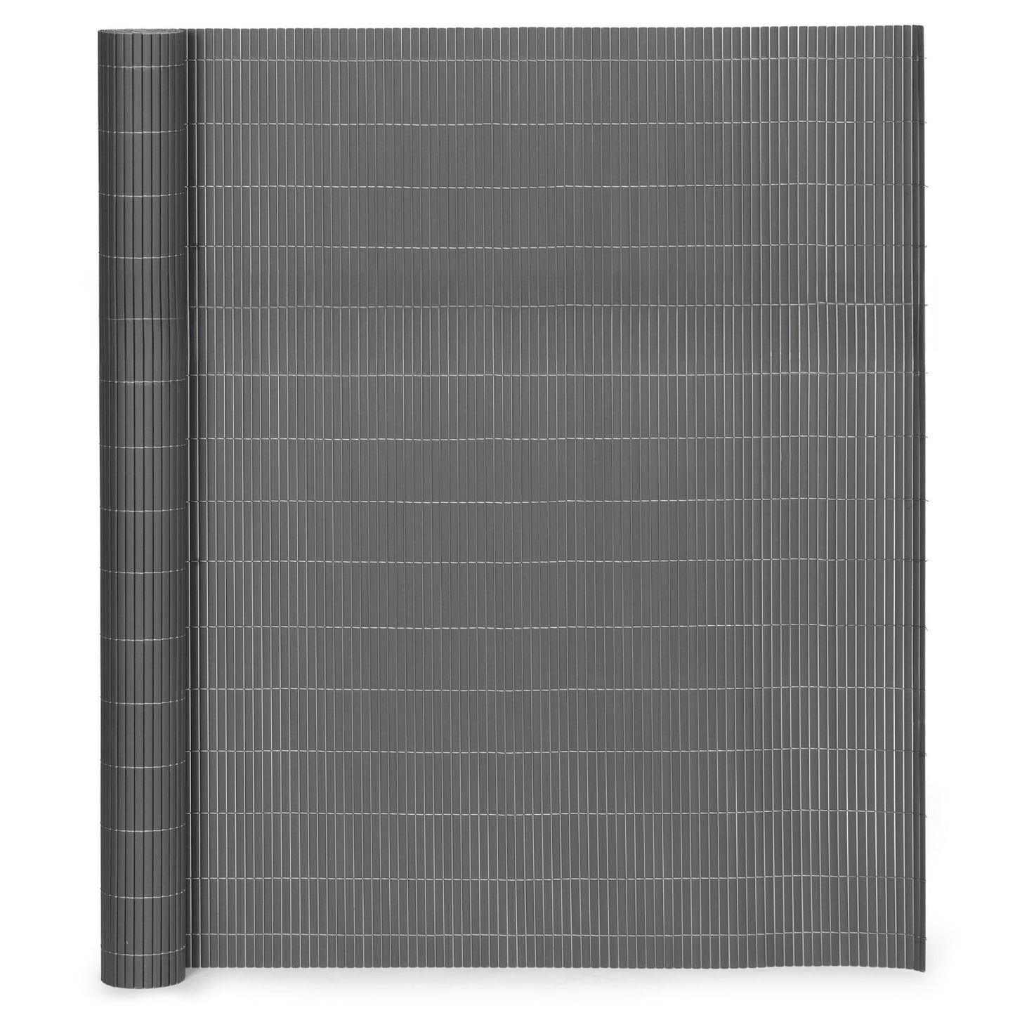 Double-Sided Bamboo Mat 150x300 cm for Balcony, Terrace, Fence Anthracite MultiGarden