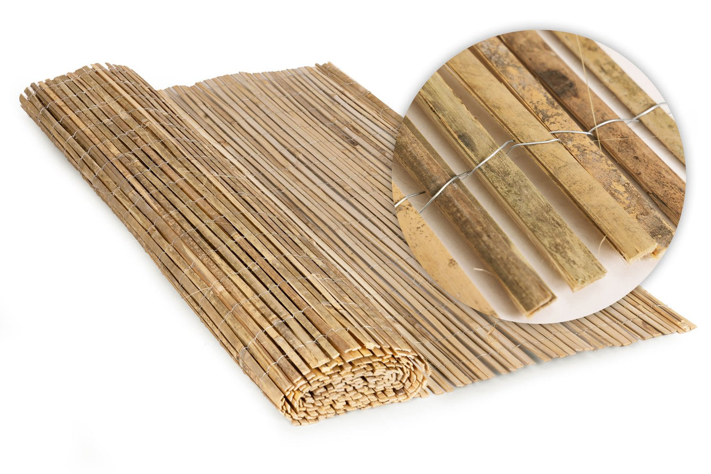 Double-Sided Bamboo Mat 150x300 cm for Balcony, Terrace, Fence Natural MultiGarden