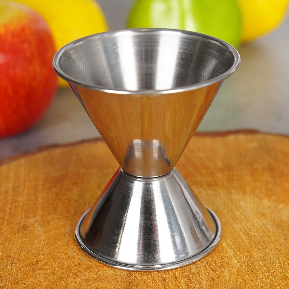 Double Sided Bar Measure: 30ml & 60ml Stainless Steel