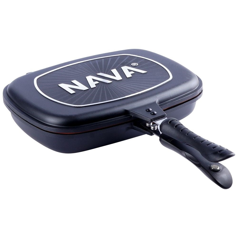 Double-Sided Frying Pan with Five-Layer Non-Stick Granite