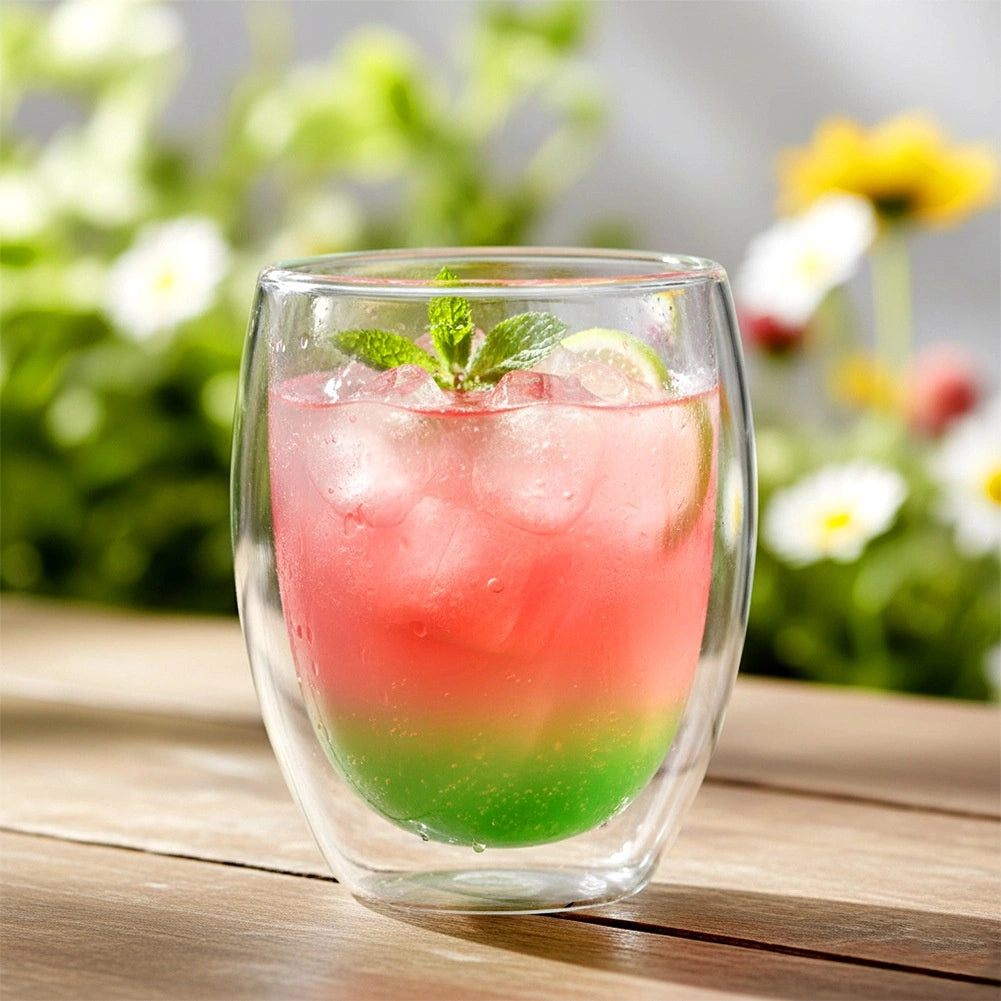 Double-Walled Glasses for Coffee & Tea, 370ml, Set of 2