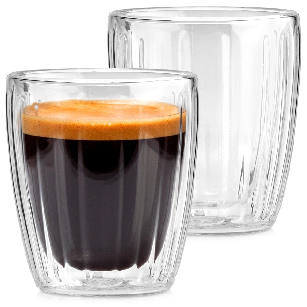 Double-Walled Thermal Espresso Glasses, 120 ml, Set of 2