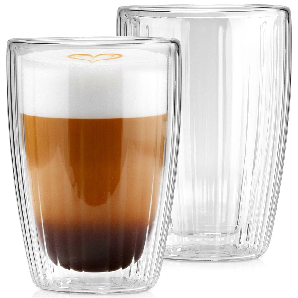 Double-Walled Thermal Glasses, 350 ml, Set of 2