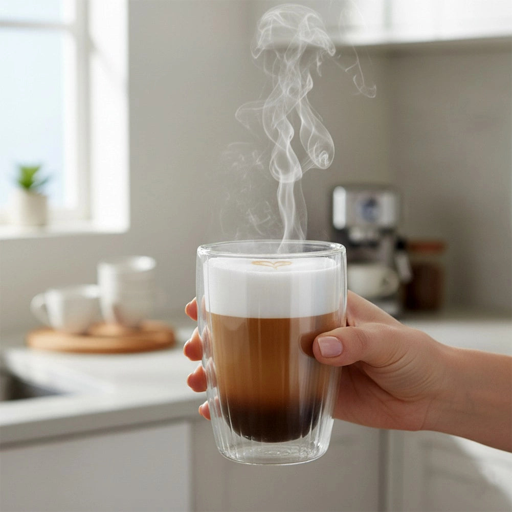 Double-Walled Thermal Glasses, 350 ml, Set of 2