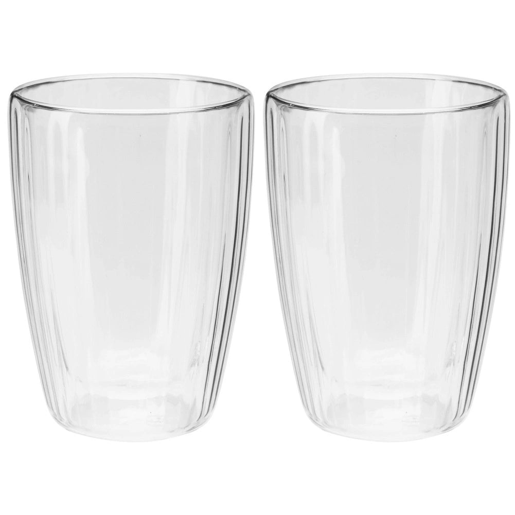Double-Walled Thermal Glasses, 350 ml, Set of 2
