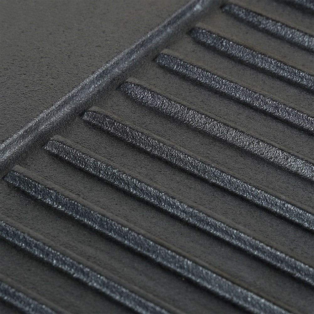 Double grill plate in cast iron for oven, grill and stove