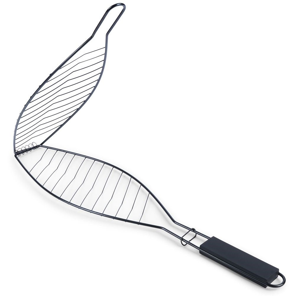 Double grill with non-stick for perfect fish grilling