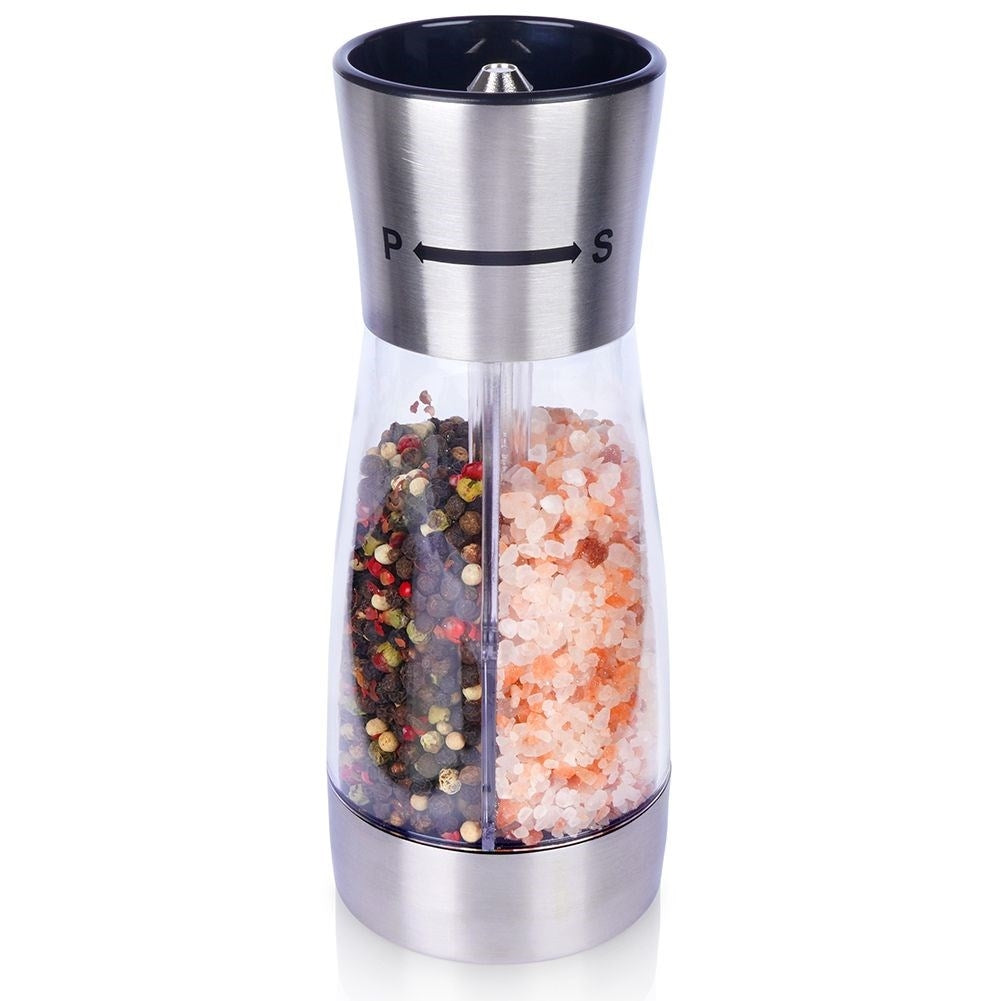 Double hand grinder for salt/pepper - Adjustable and elegant