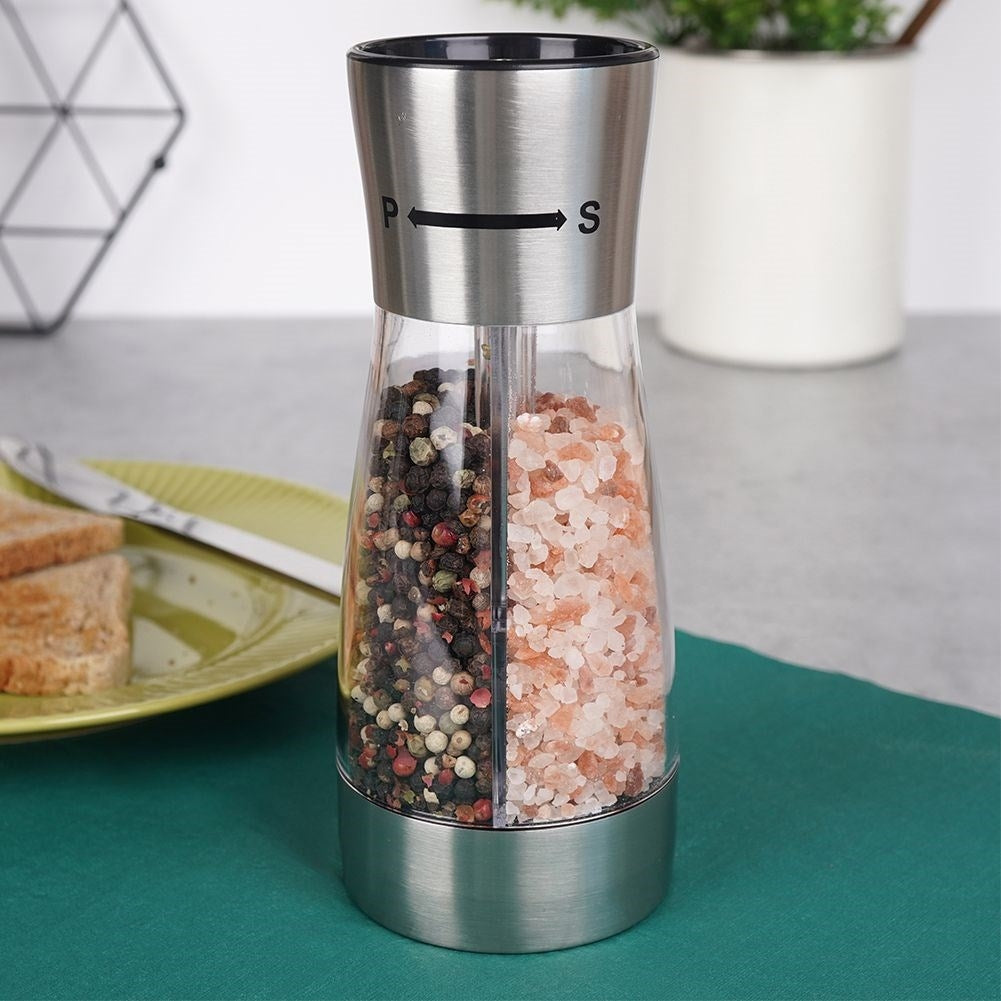 Double hand grinder for salt/pepper - Adjustable and elegant