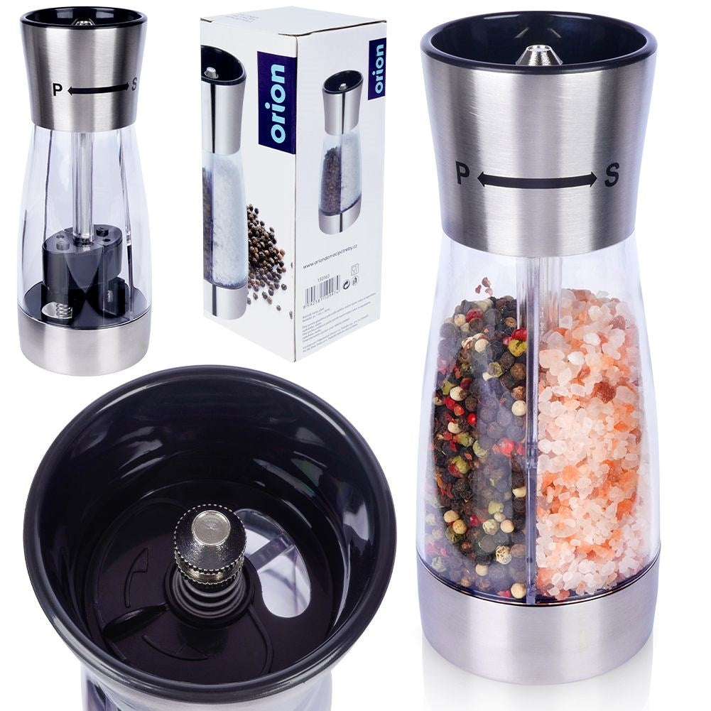 Double hand grinder for salt/pepper - Adjustable and elegant