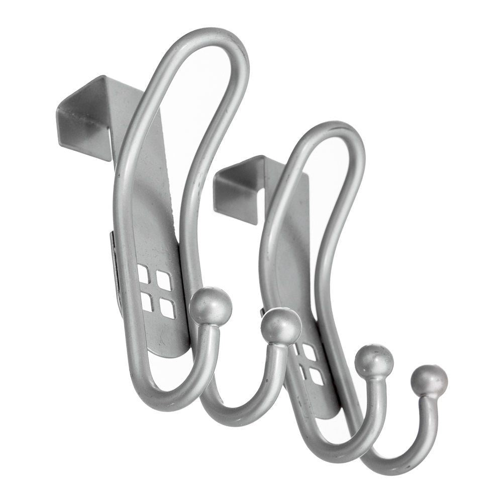 Double hooks in stainless steel for doors and cabinets