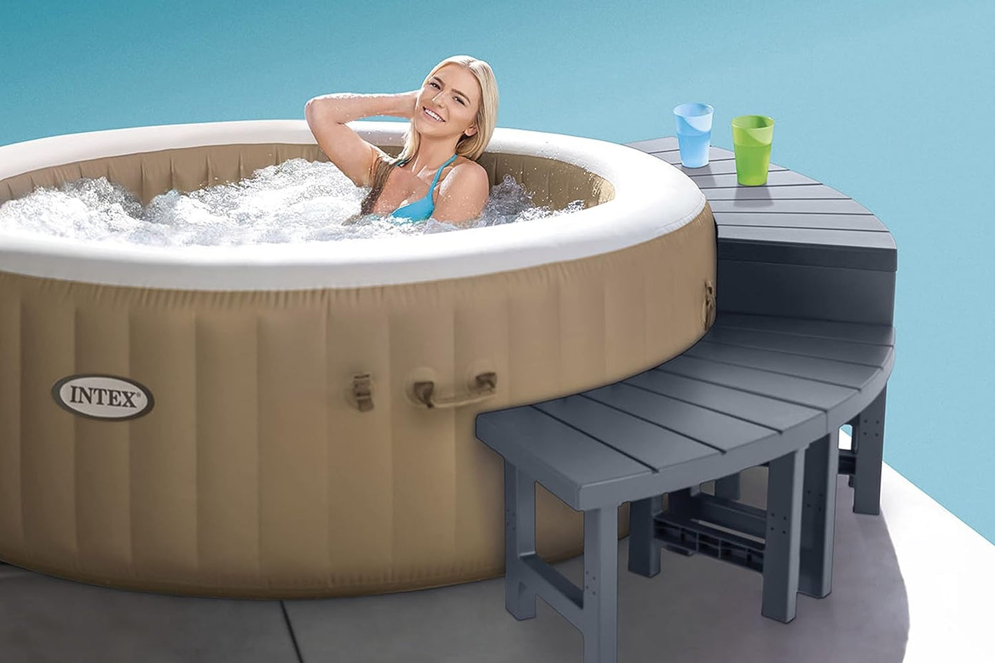 Double low jacuzzi bench SPA INTEX 28514