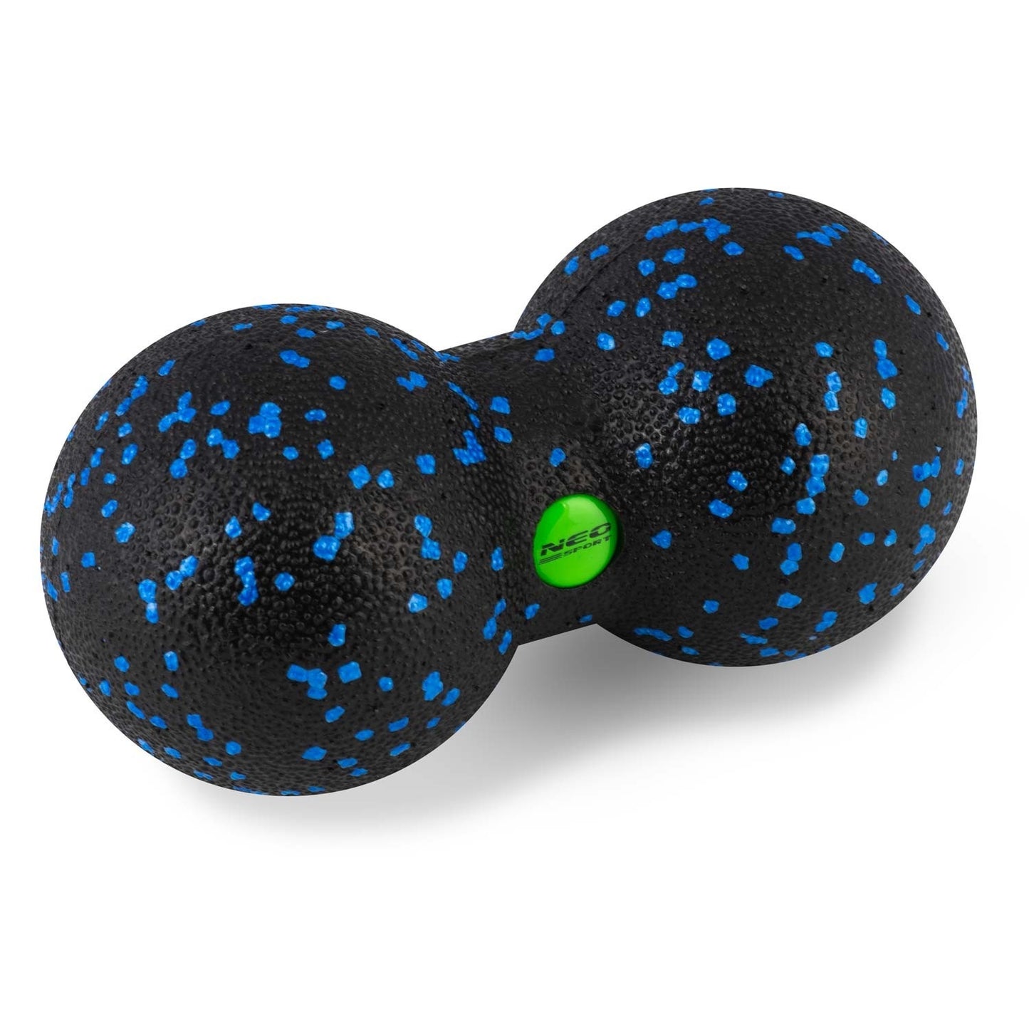 Double massage and fitness ball NS-966 black/blue