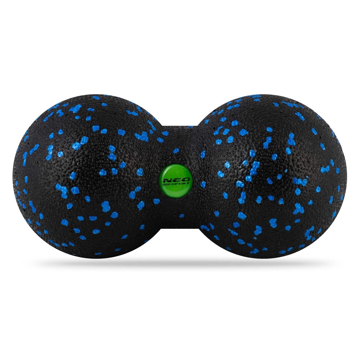 Double massage and fitness ball NS-966 black/blue