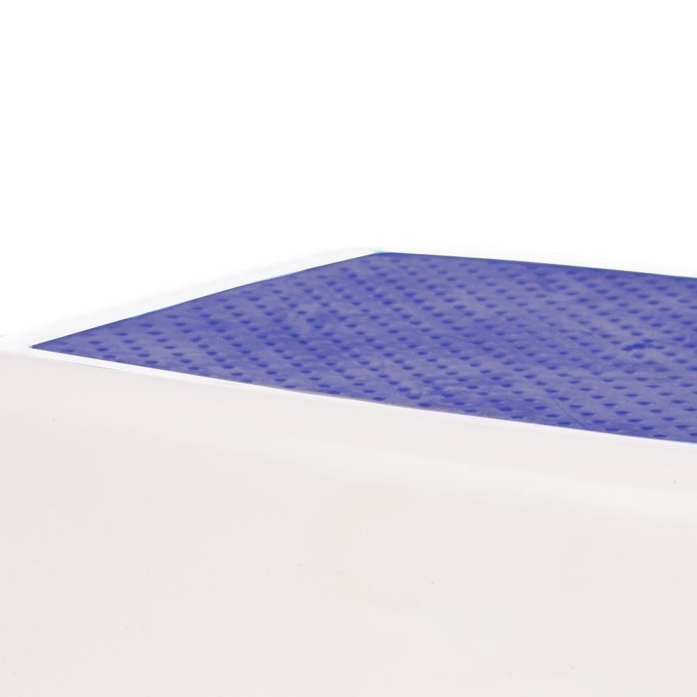 Double riser step with non-slip protection for children and bathrooms