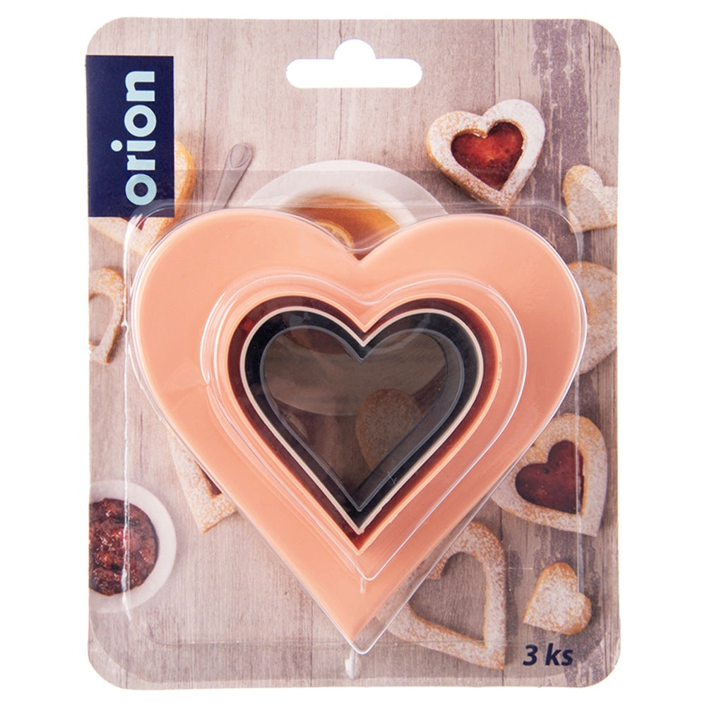Double-sided heart cookie cutters 3 pcs.