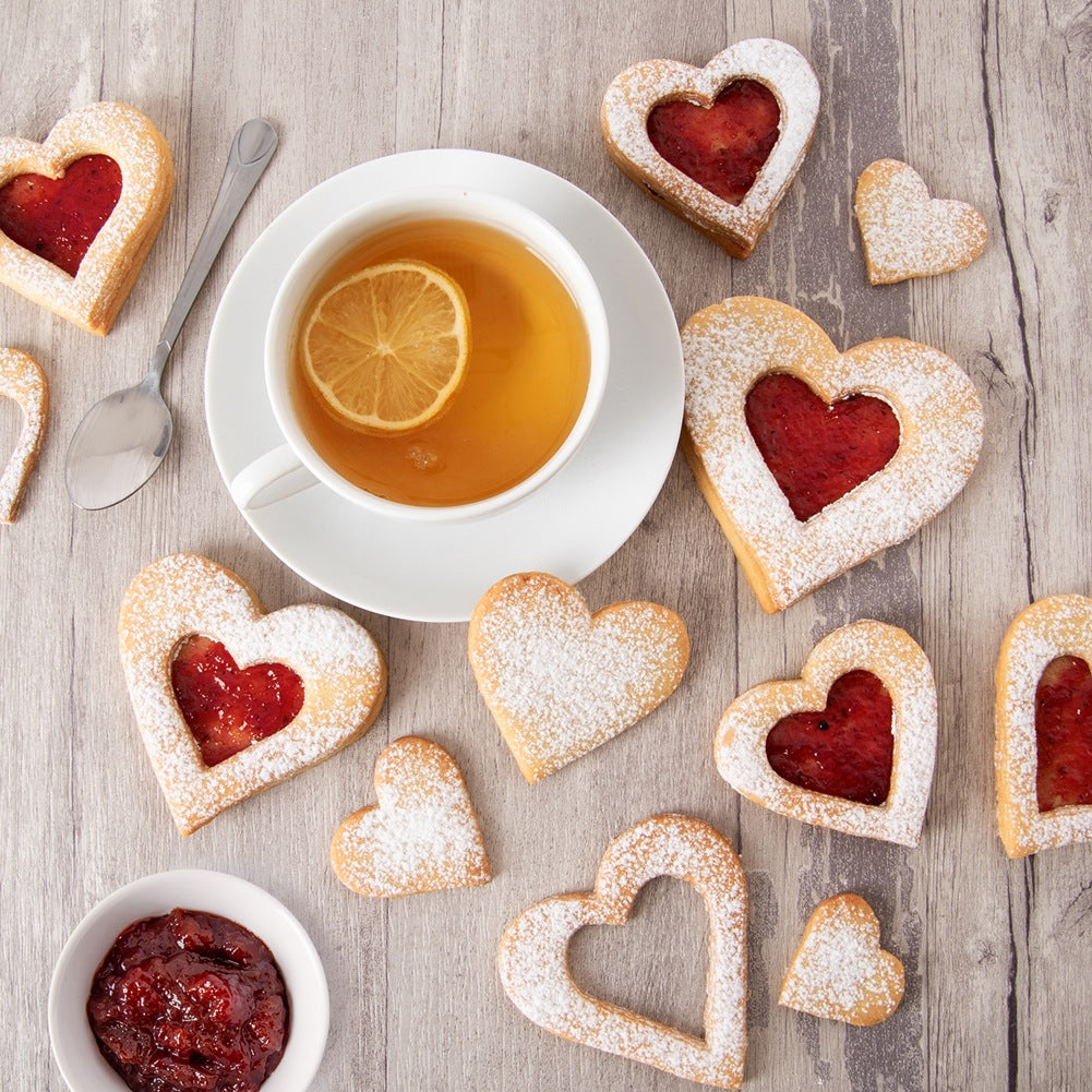 Double-sided heart cookie cutters 3 pcs.