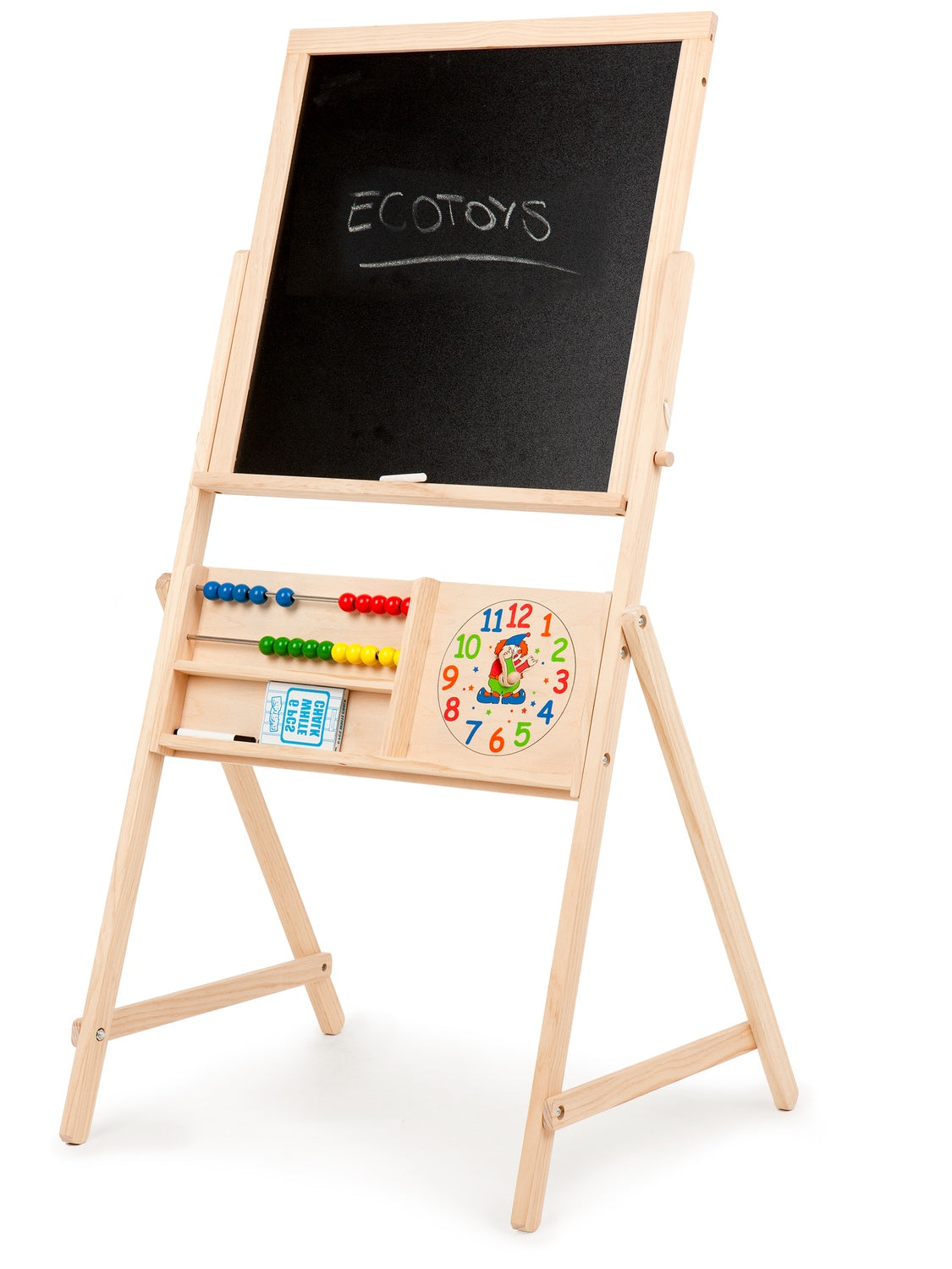 Double-sided wooden educational board ECOTOYS