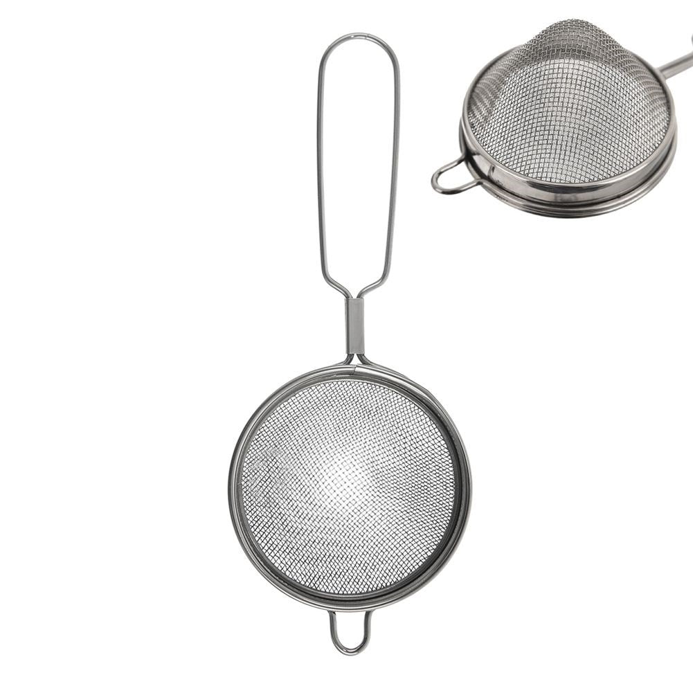 Double strainer in stainless steel for tea and herbs, dishwasher safe