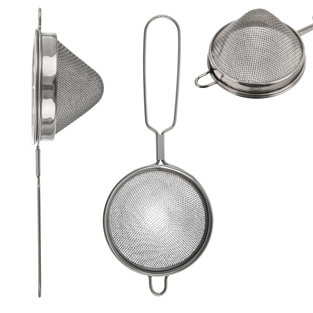 Double strainer in stainless steel for tea and herbs, dishwasher safe