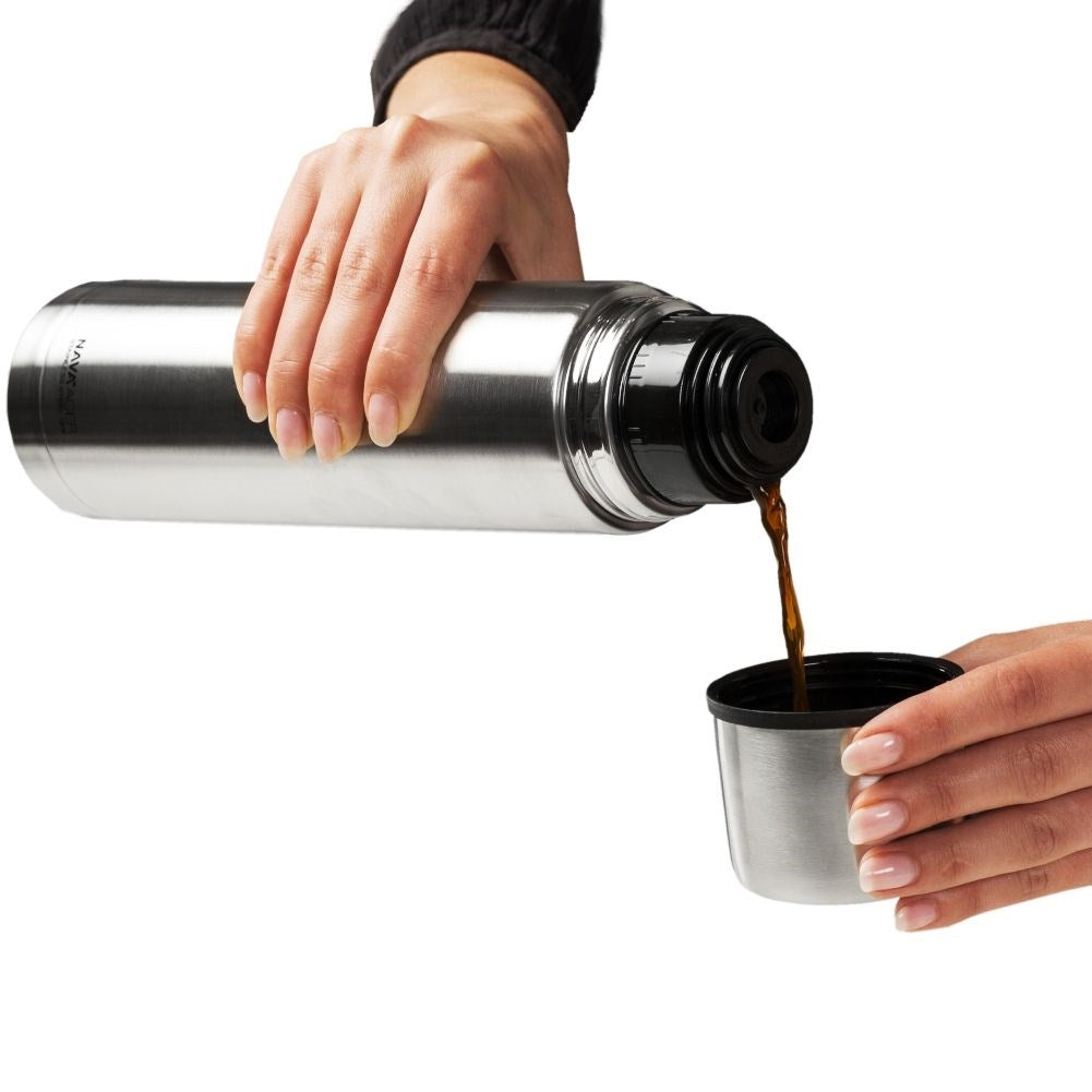 Double-walled Thermos in Stainless Steel - Keeps Heat 12h