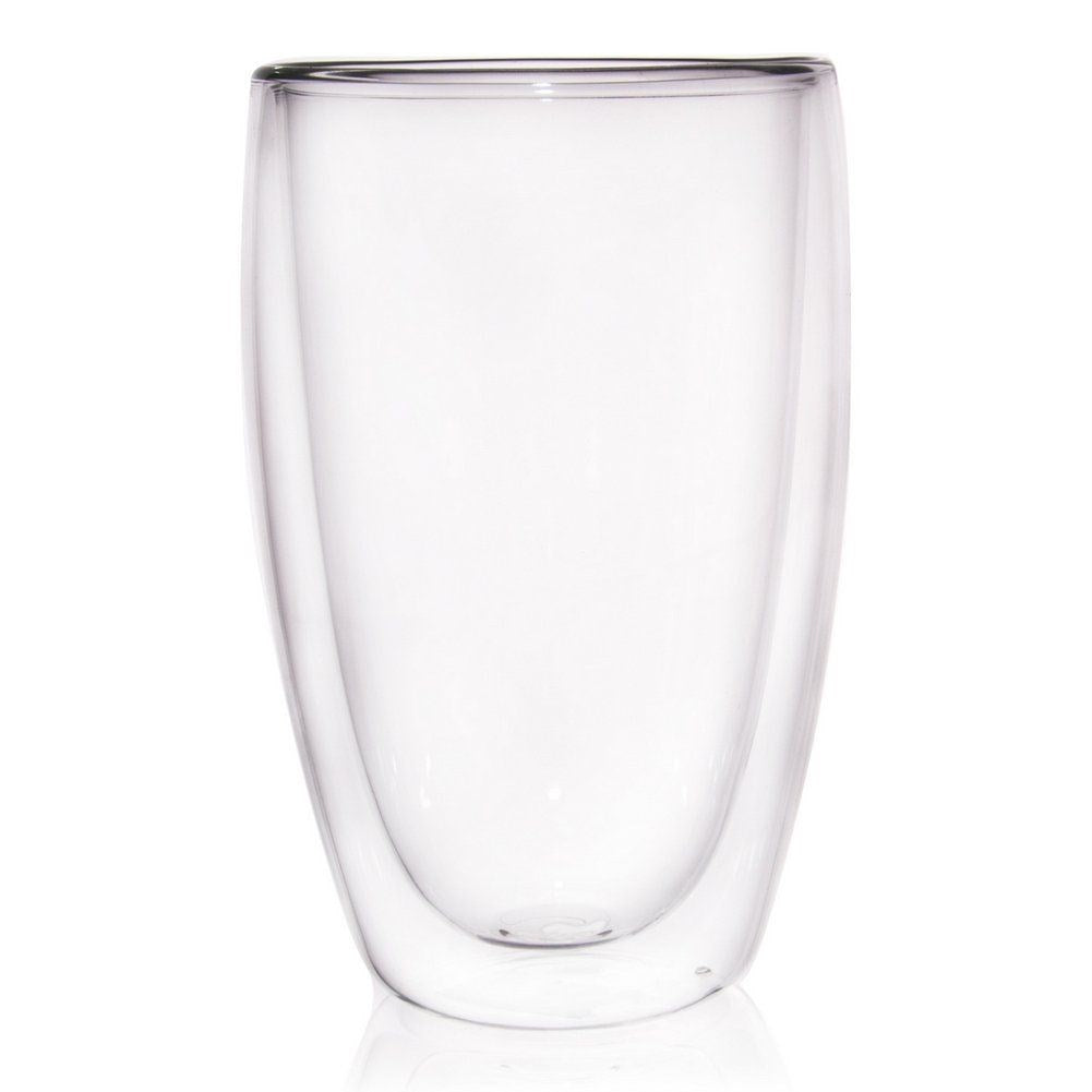 Double-walled thermal glass for latte coffee DOUBLE 450 ml