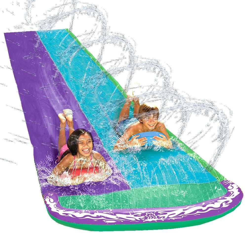 Double water slide for the Garden