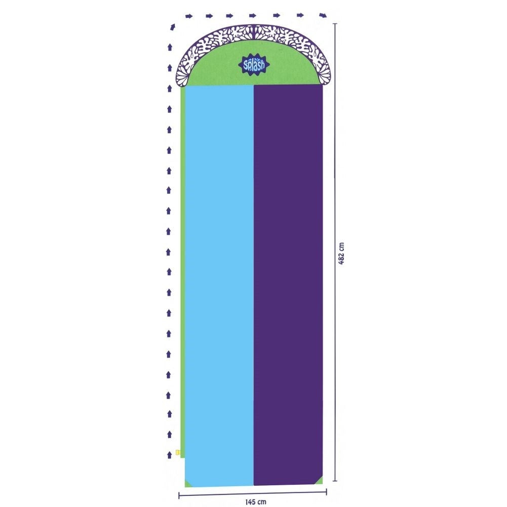 Double water slide for the Garden