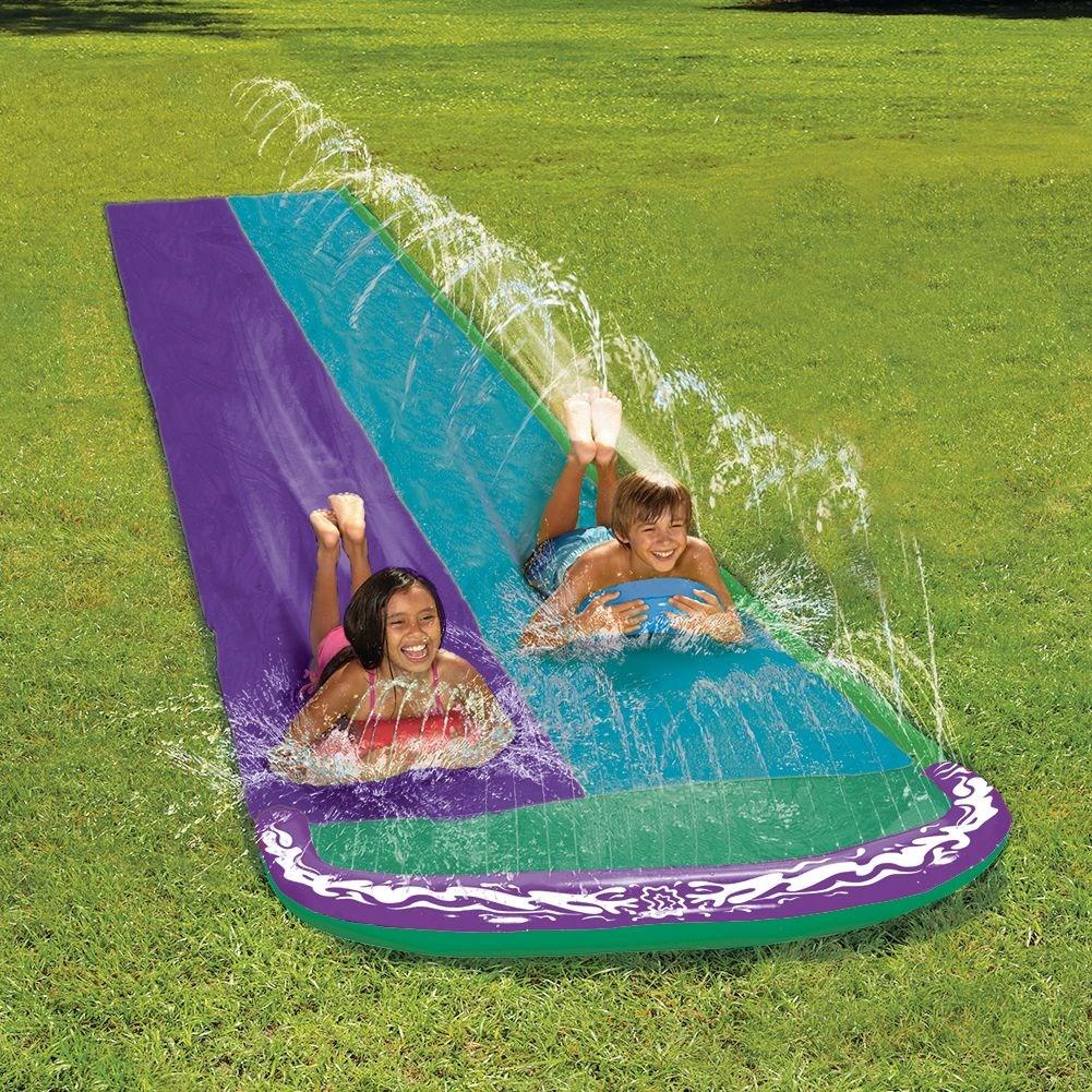 Double water slide for the Garden