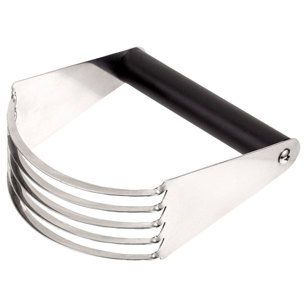 Dough mixer with 5 stainless blades and soft touch handle