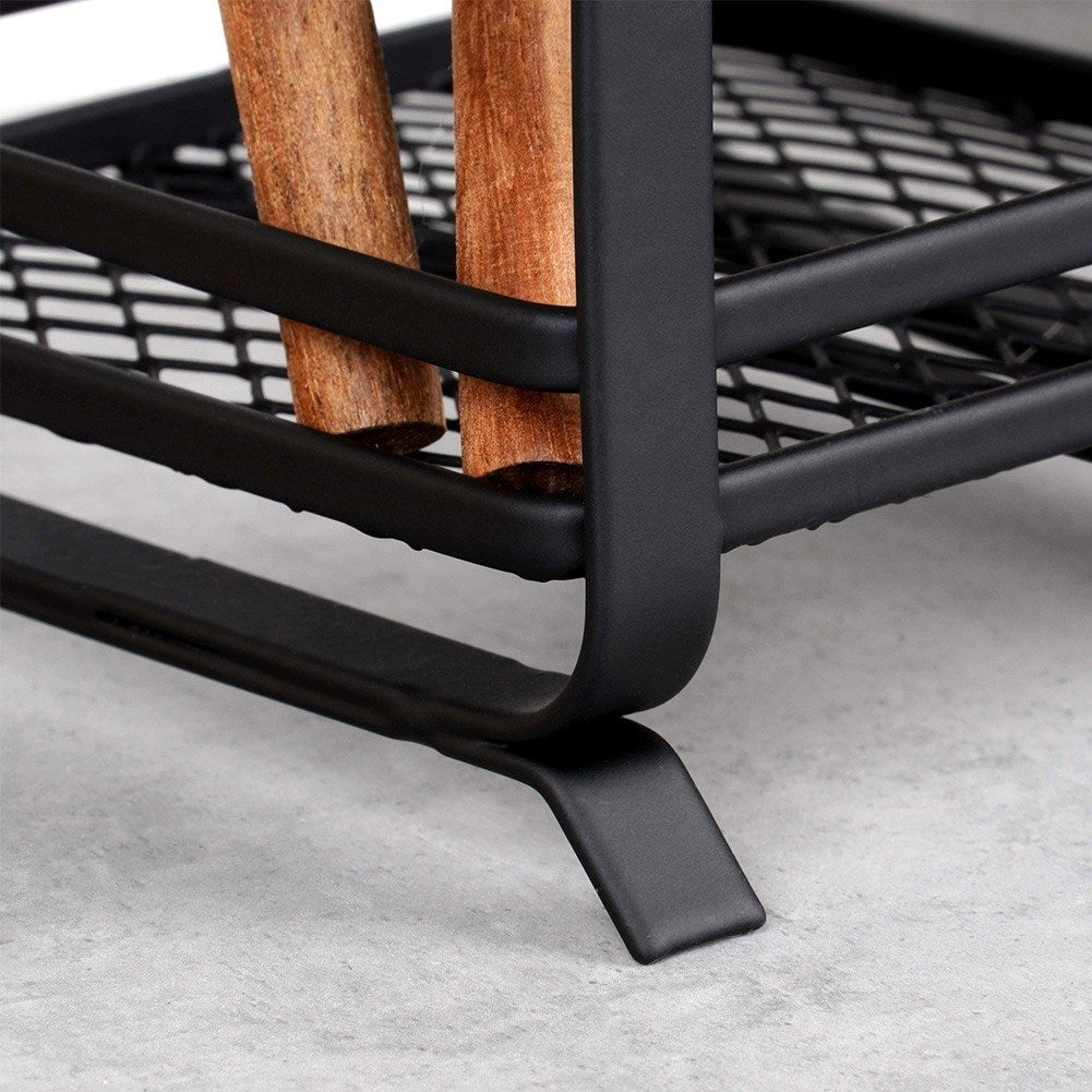 Drainer cutlery stand metal black MISTY 17.5 cm