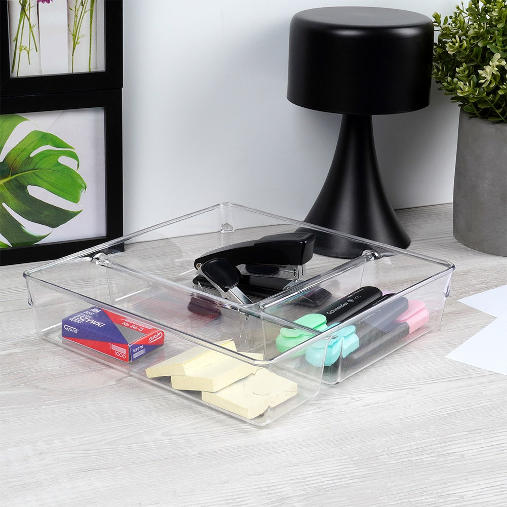 Drawer organizer with compartments 23x23x5.5 cm
