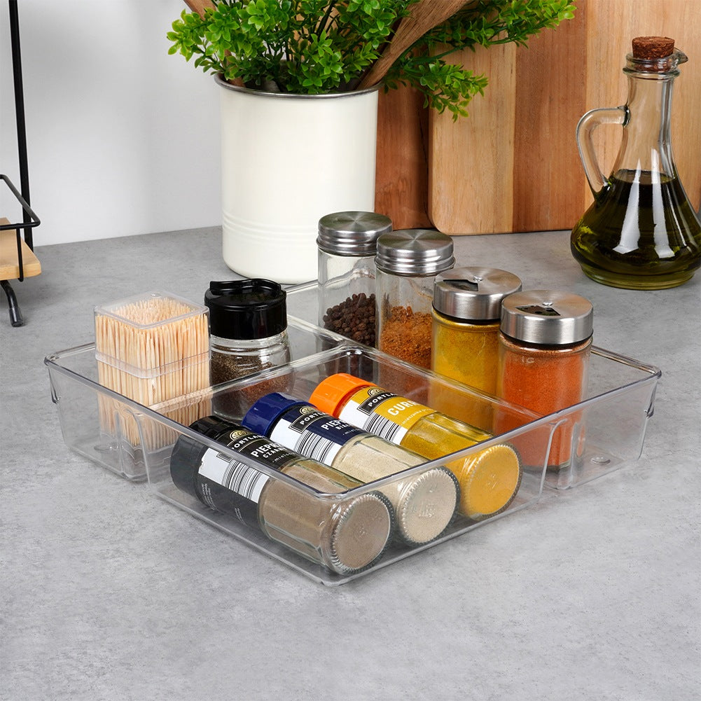 Drawer organizer with compartments 23x23x5.5 cm