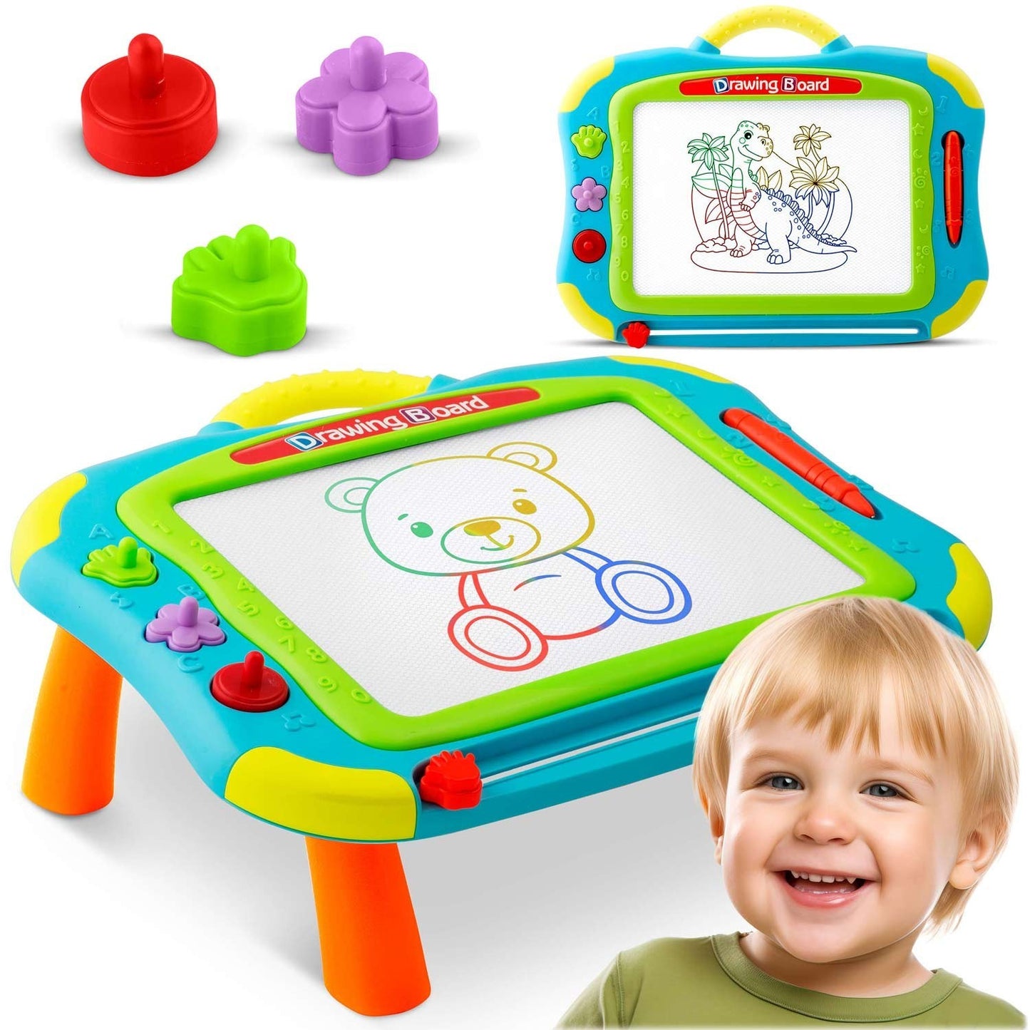 Drawing and desk for children Ricokids - blue