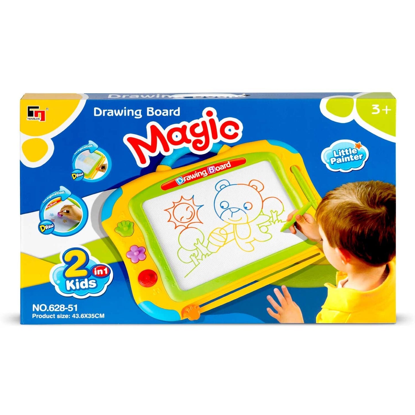 Drawing pad for children Ricokids - Yellow