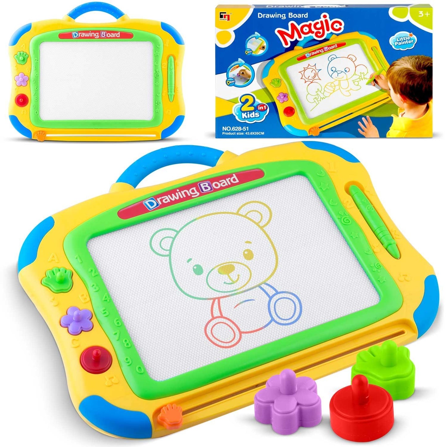 Drawing pad for children Ricokids - Yellow