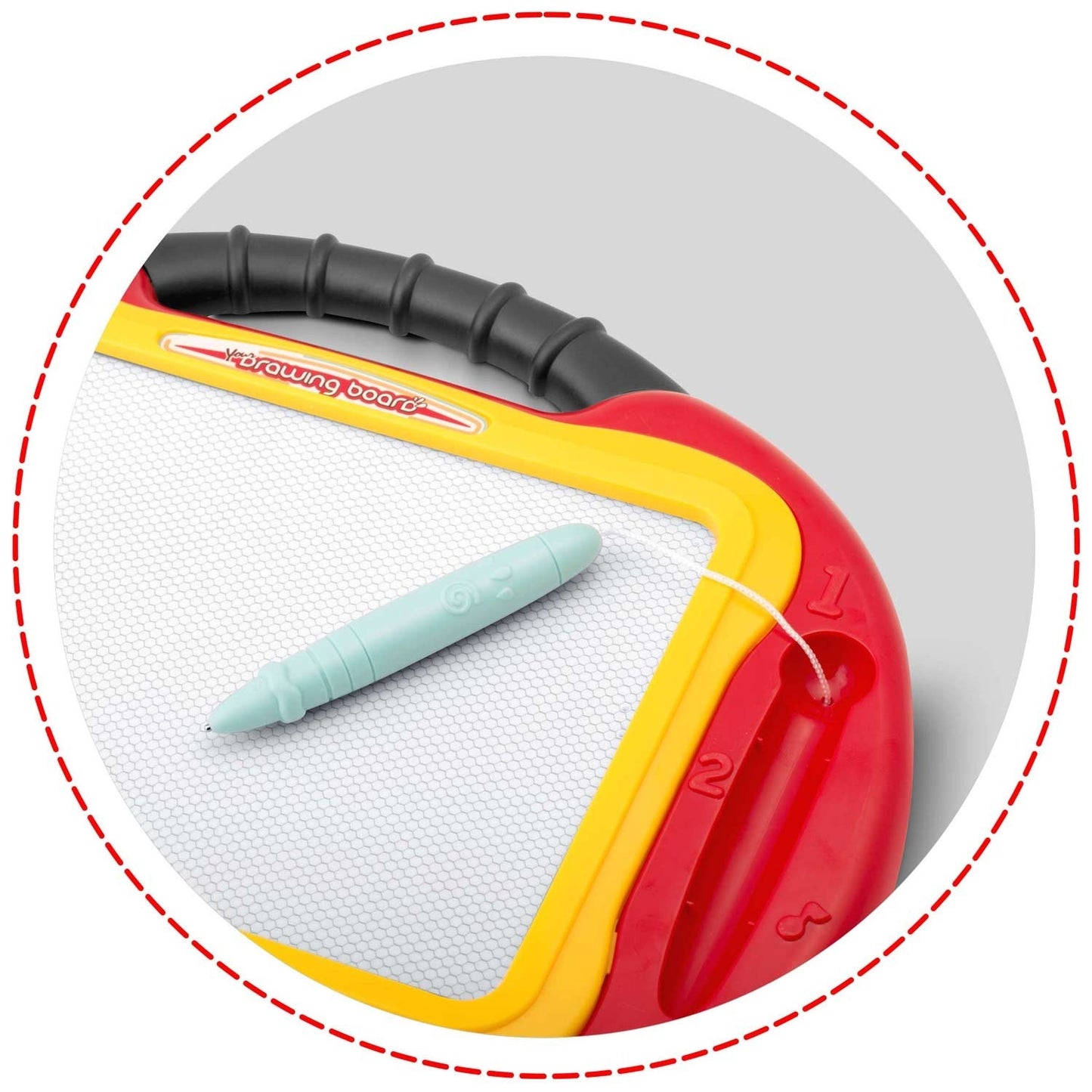 Drawing table with blackboard for children - Ricokids (red)