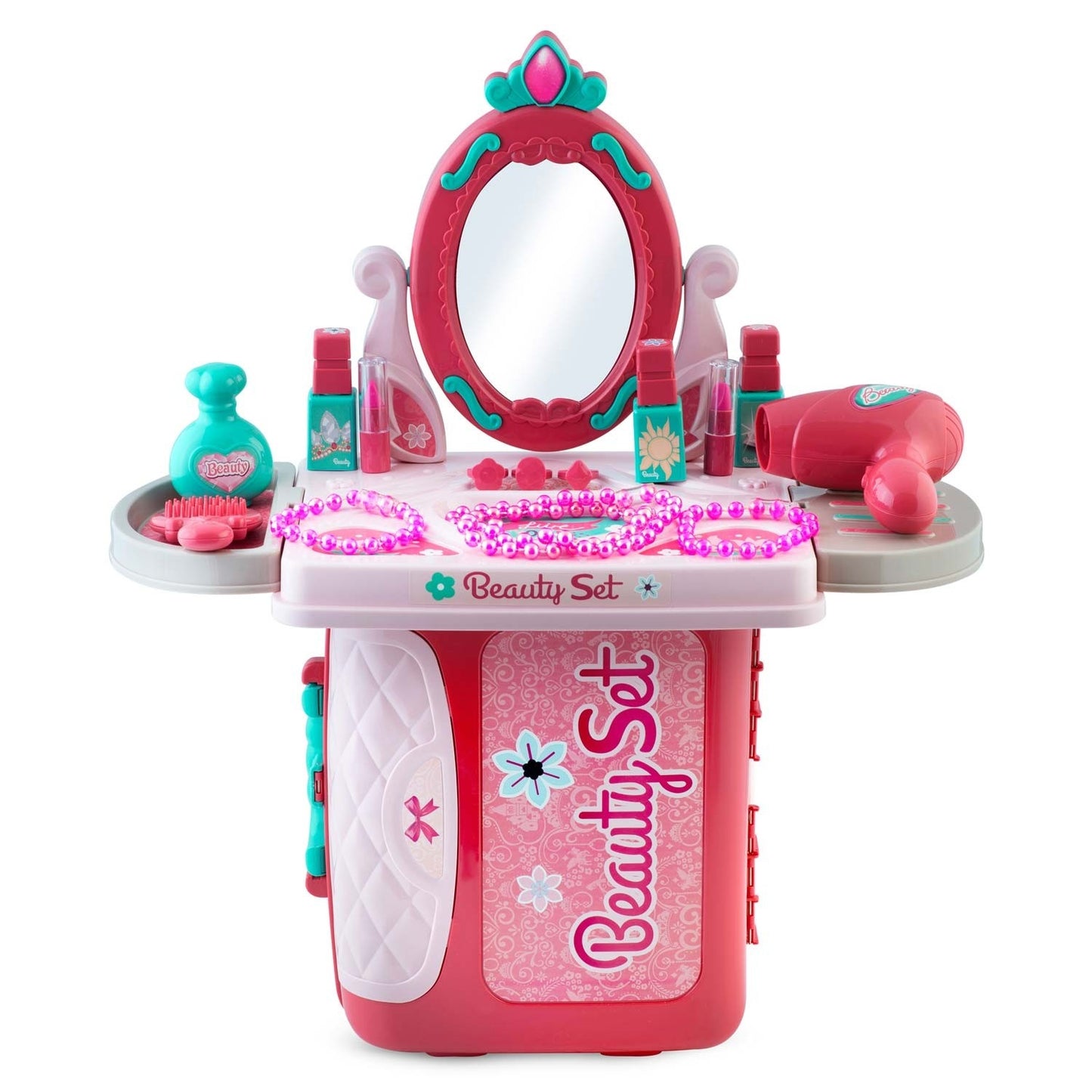 Dressing table and make-up bag for girls with mirror, Ricokids 773300
