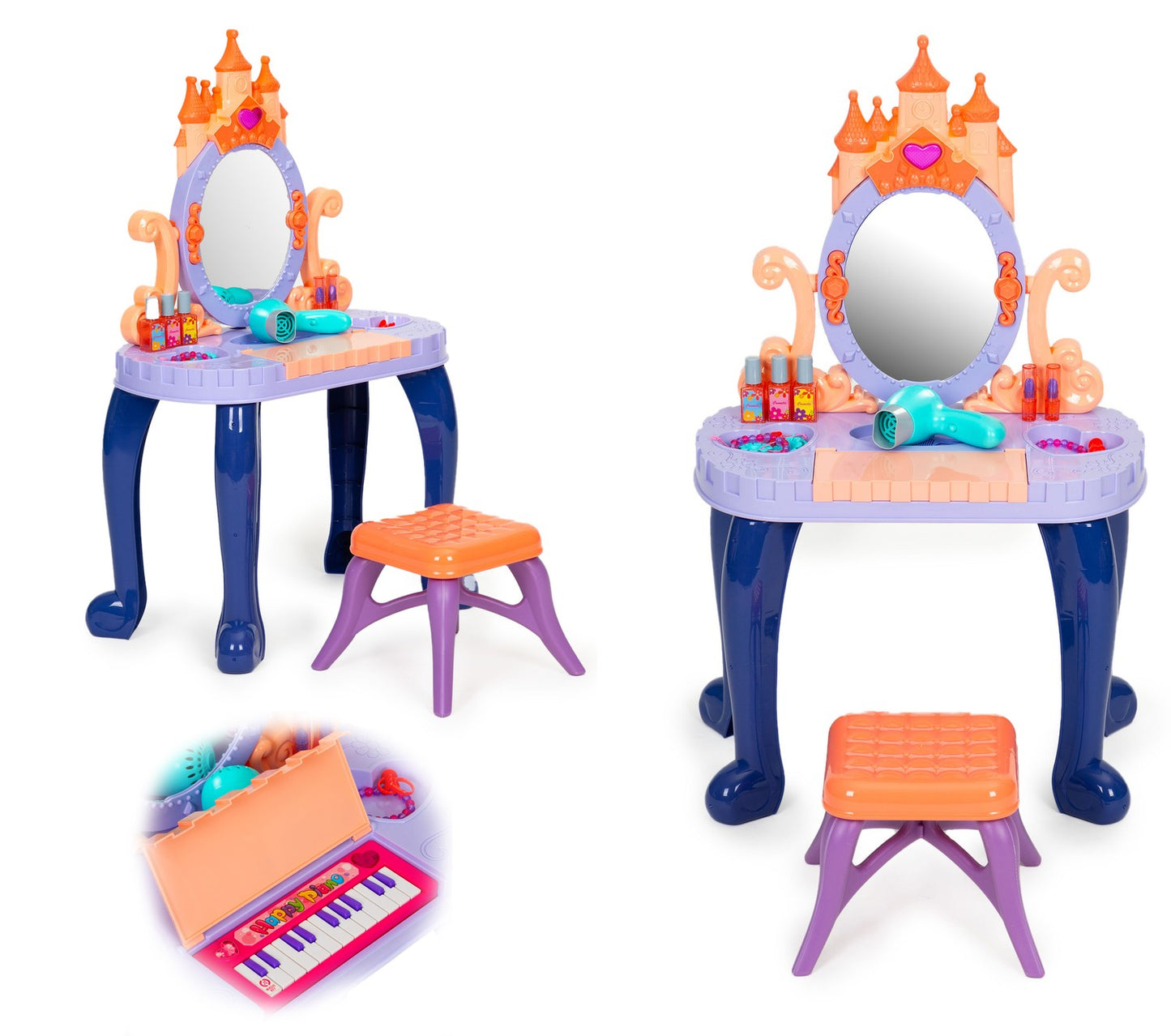 Dressing table for children cosmetics LED sounds 13 elements