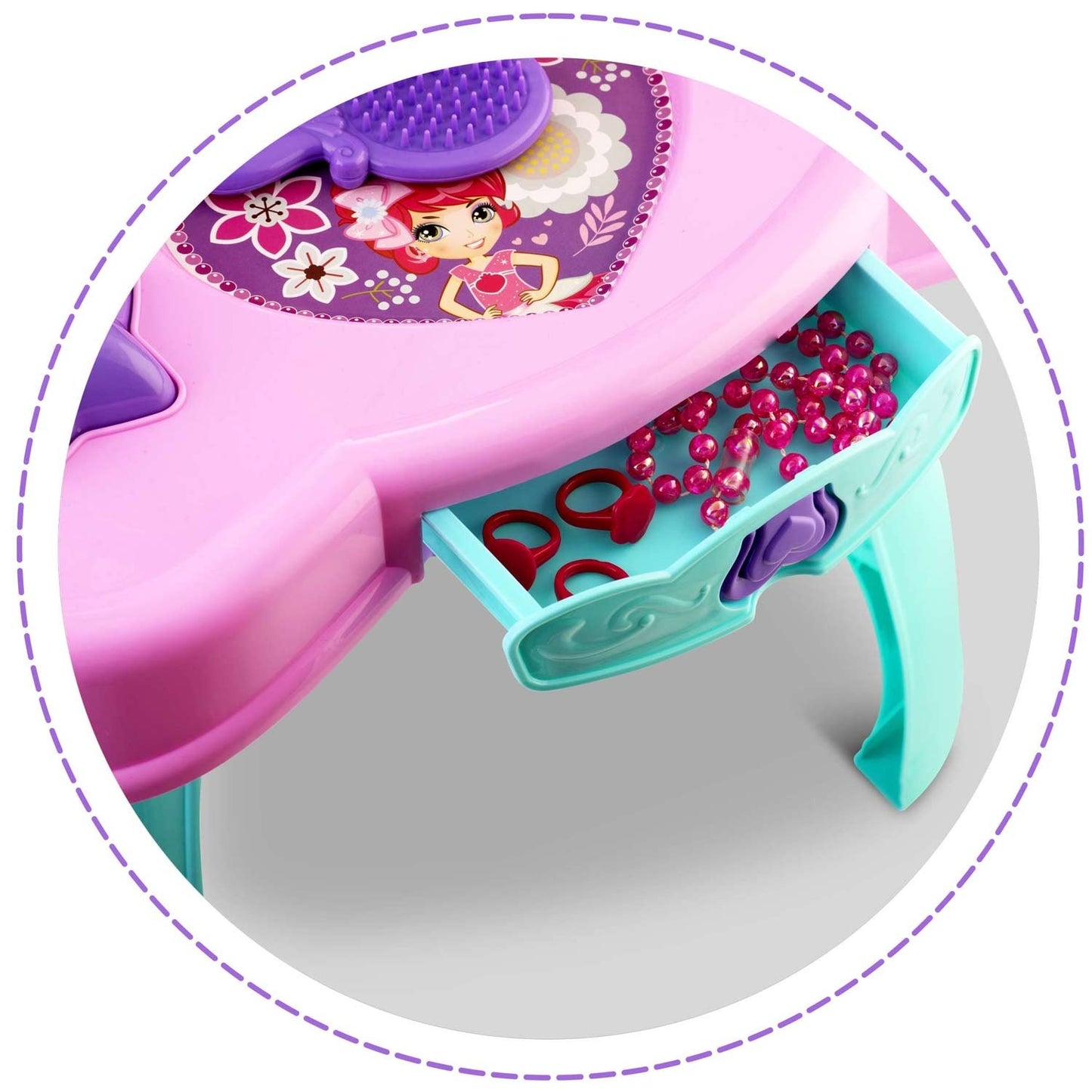 Dressing table for girls with mirror Ricokids 773200