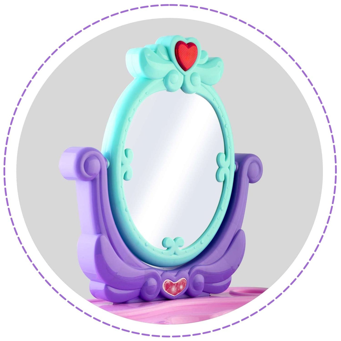 Dressing table for girls with mirror Ricokids 773200