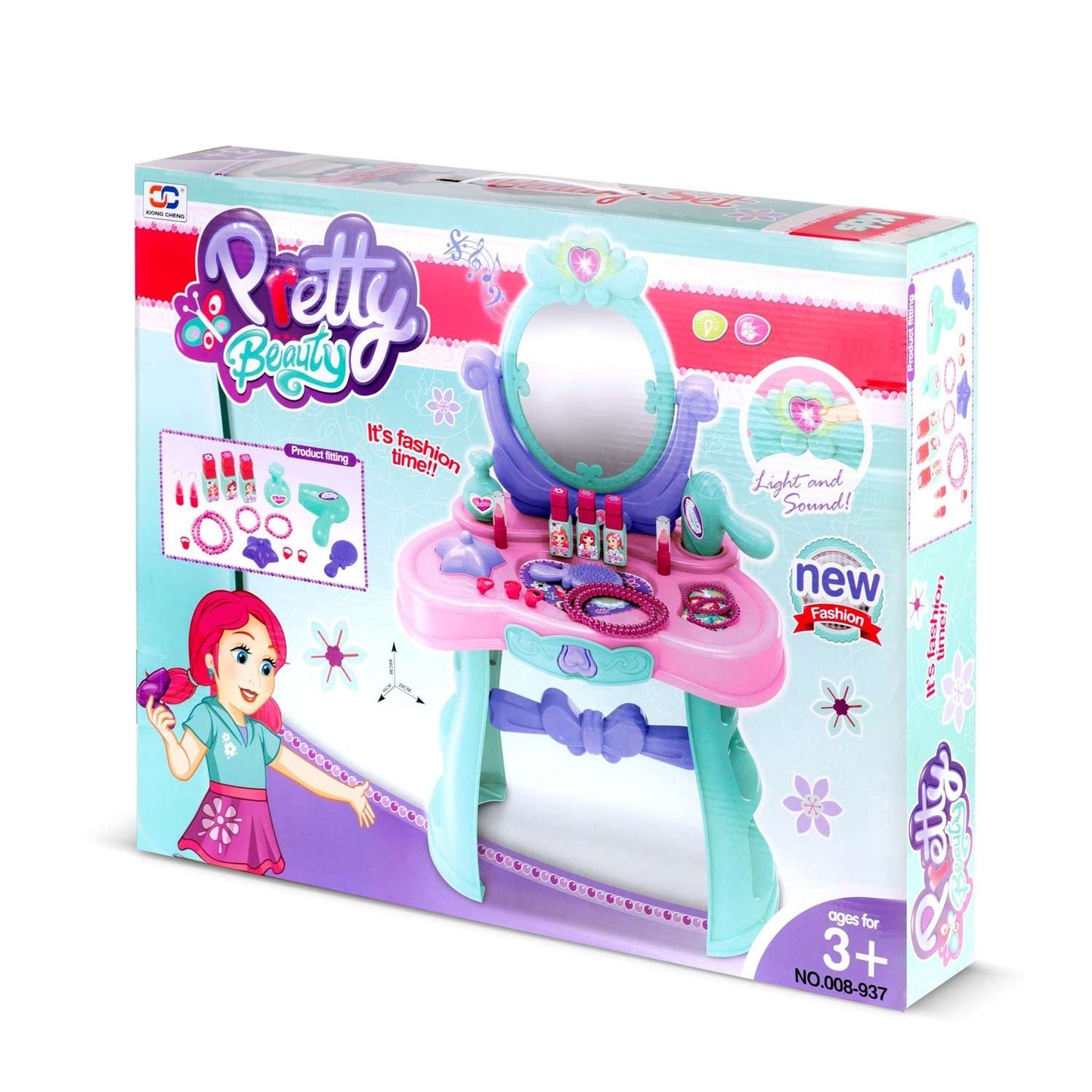 Dressing table for girls with mirror Ricokids 773200