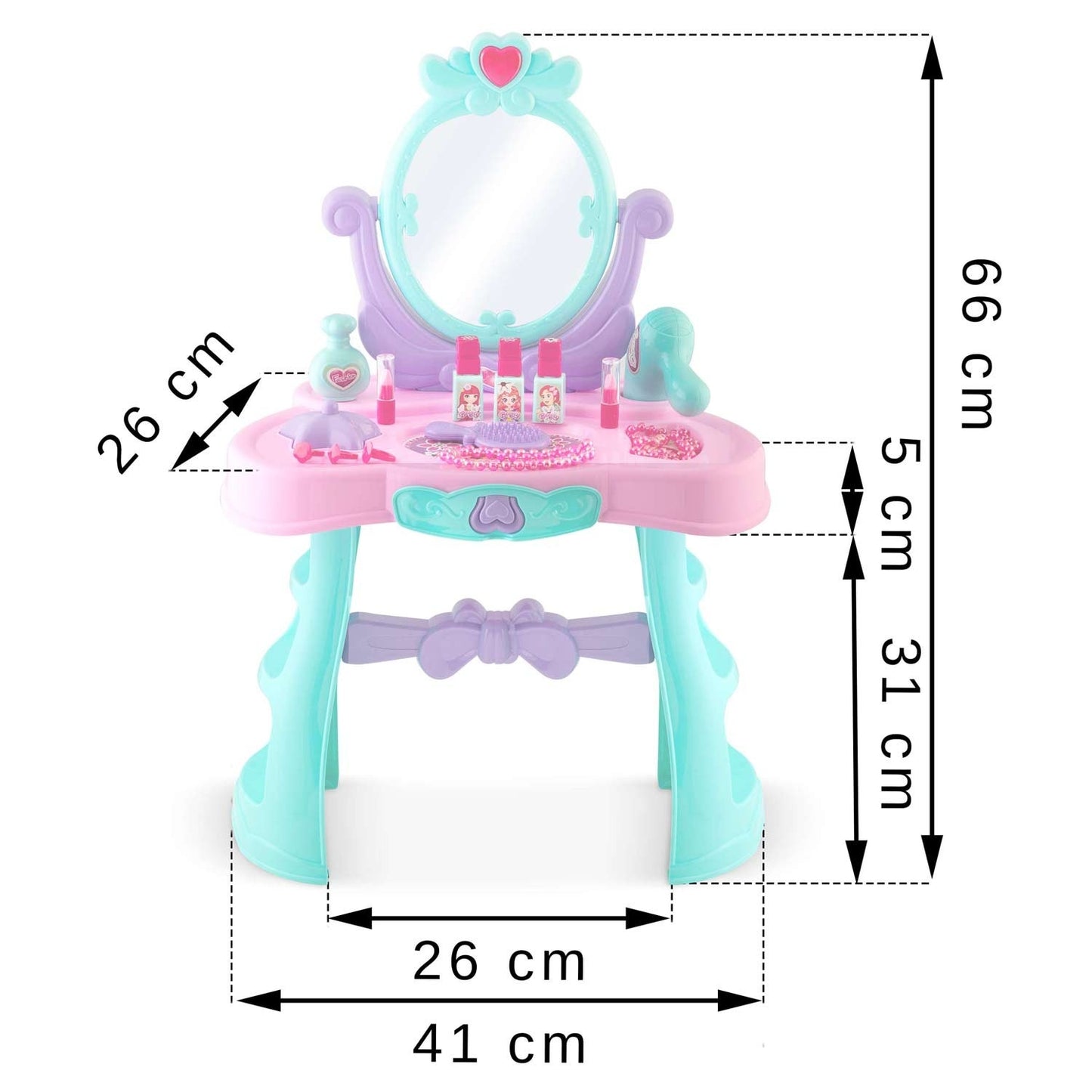Dressing table for girls with mirror Ricokids 773200