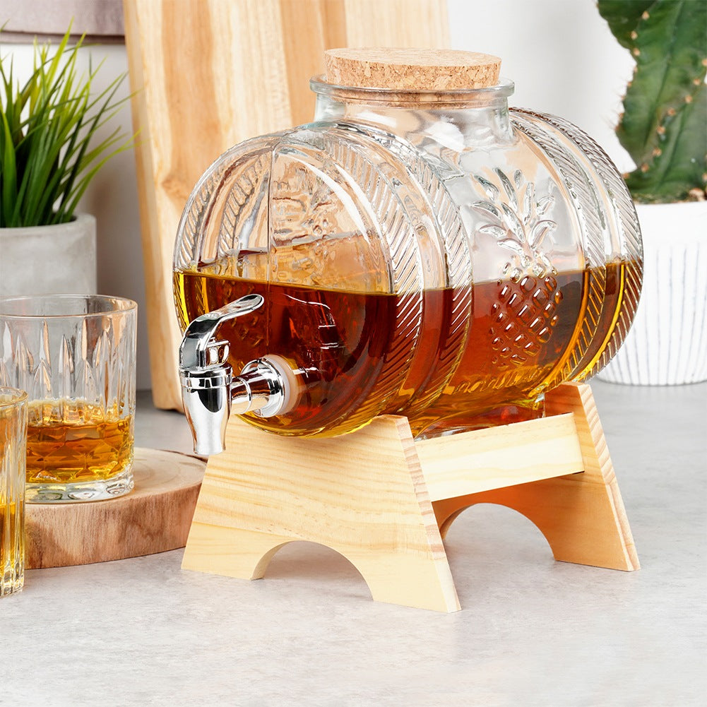 Drinking jar with tap and stand 3 l