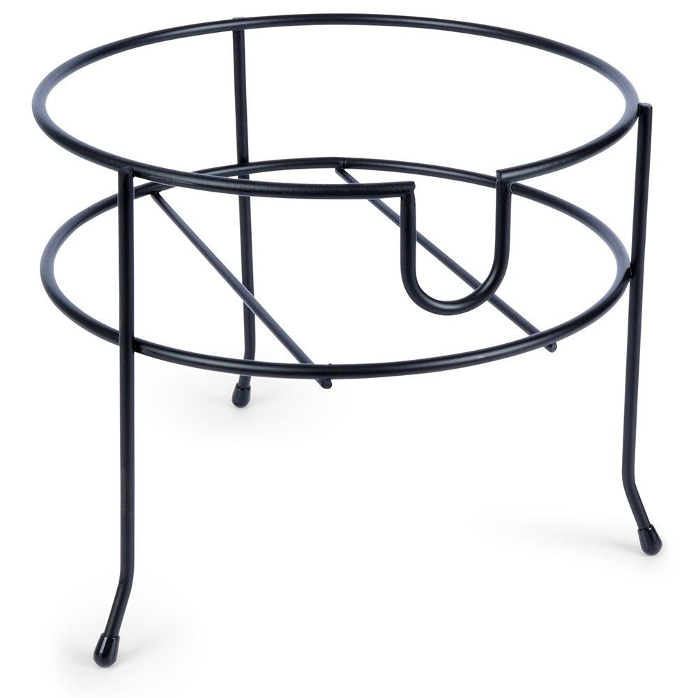 Drink stand in black metal for easy pouring