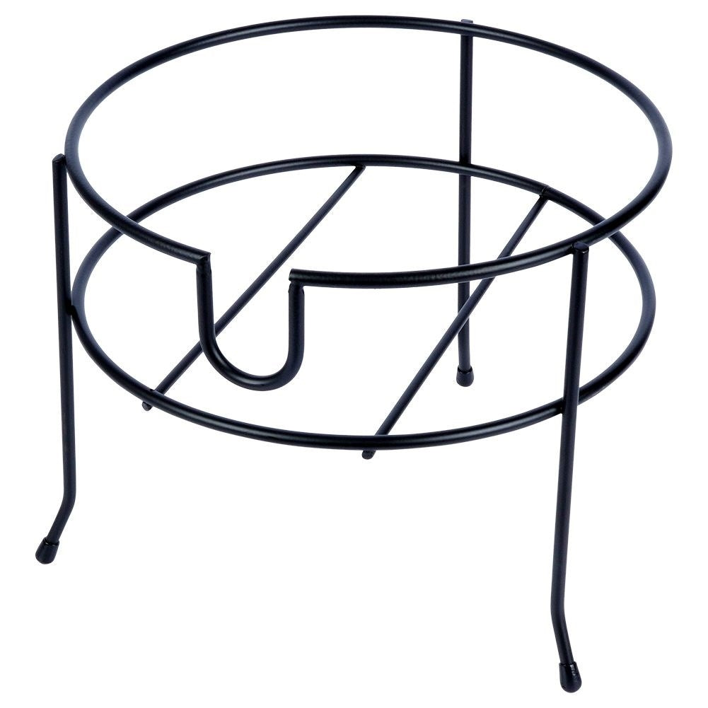 Drink stand in black metal for easy pouring