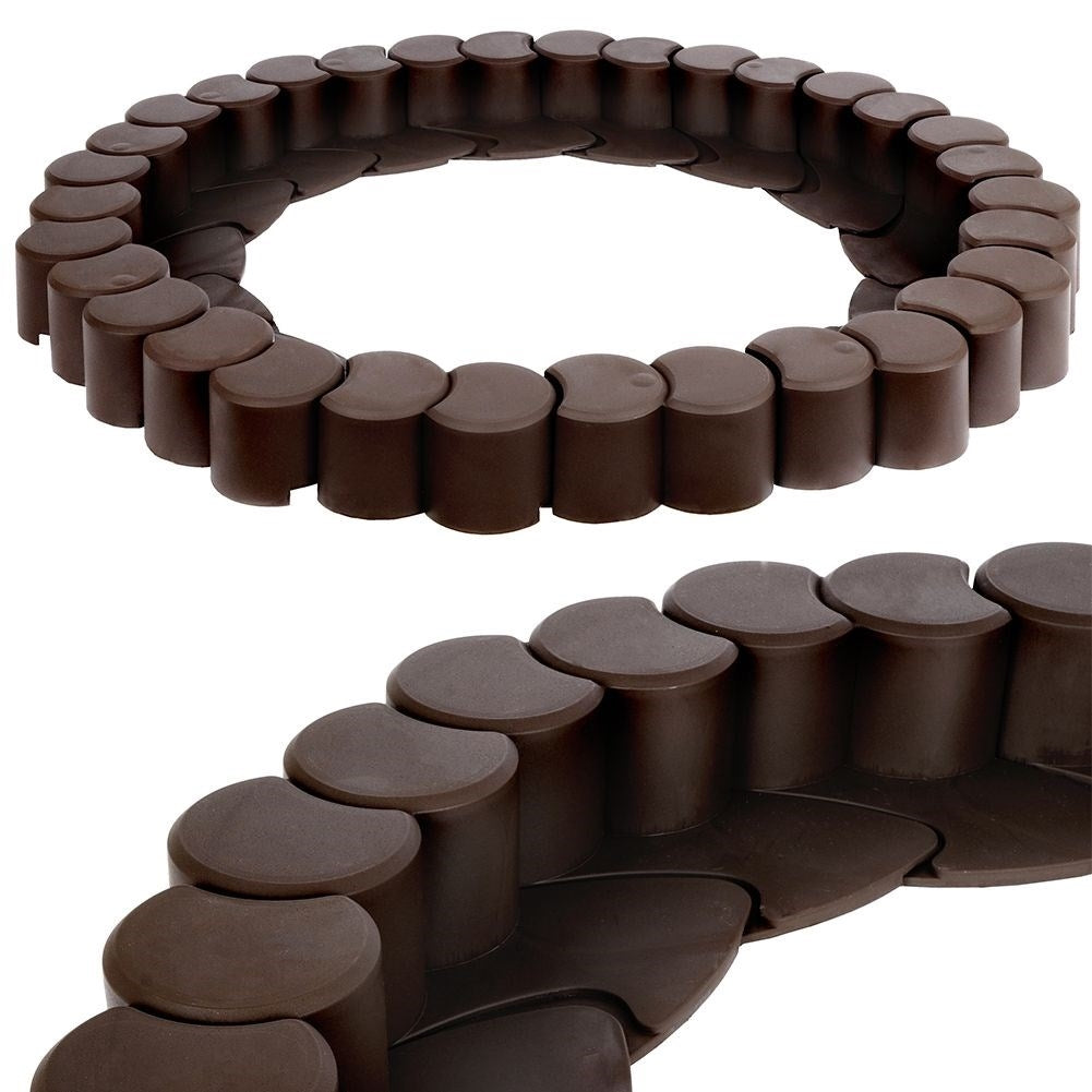 Driveable garden edging for flower beds - 32 parts, 410 cm